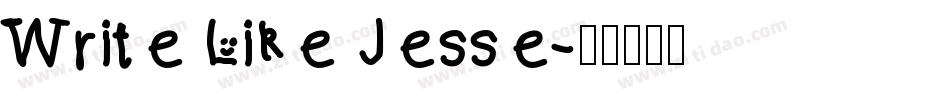 Write Like Jesse字体转换